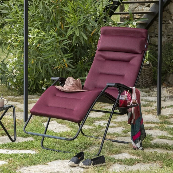Lafuma RSX CLIP XL Air Comfort® Relaxliege Bordeaux Sonnenliege LFM2041.3186 – Bild 4