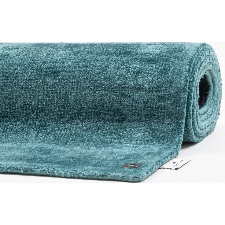 TOM TAILOR HOME Teppich Shine uni, rechteckig, Höhe: 8 mm, Handweb Teppich, 100% Viskose, handgewebt, mit elegantem Schimmer – Bild 3