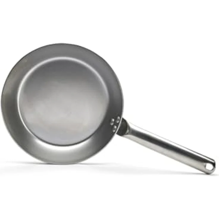 de Buyer - Bratpfanne CARBONE PLUS aus Eisenstahl - mit Rohrstielgriff aus Edelstahl - 24 cm - 5130.24, Silber – Bild 5