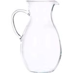 Glas Wasserkaraffe mit Henkel: gießt ohne zu tropfen Glas-Karaffe 1,0 L