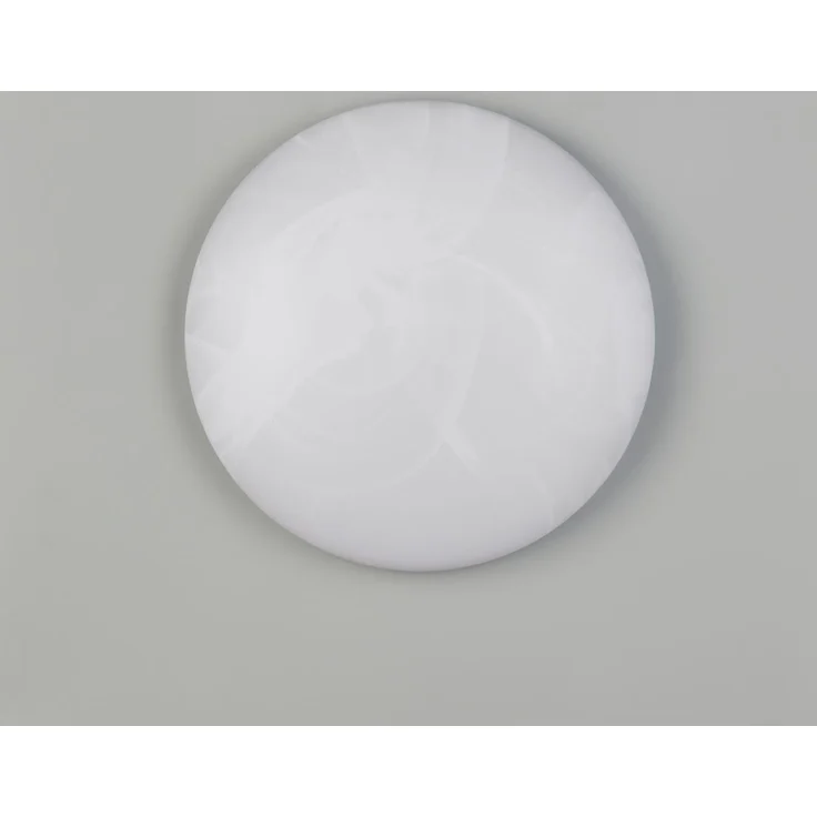 LED Deckenleuchte UMBRIA flach, Weiß marmoriert, rund Ø 28cm – Bild 6