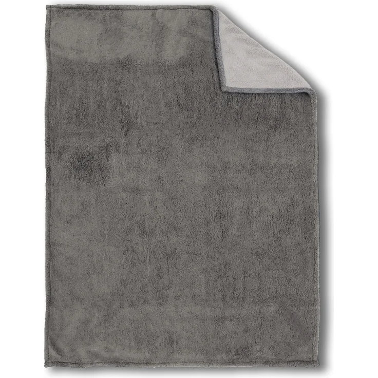 biberna Sherpa Wohndecke SHERPA, titanium, 150x200 cm – Bild 1