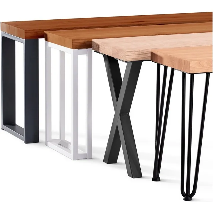 LAMO Manufaktur Sitzbank LSB Sitzbank (Komplett-Set, 3-Teilig), 40mm stake Massivholzplatte