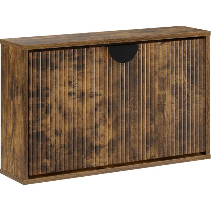 vidaXL Schuhschrank VENRAY 70 x 17 x 43 cm Holzwerkstoff Räuchereiche 8020059 – Bild 2