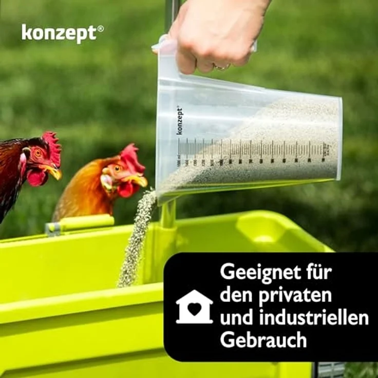 KONZEPT Messbecher Verschiedene Größen zur Wahl, (Litermaß, Kunststoff), Ideal für Küche, Garten, Werkstatt, Transparent – Bild 3
