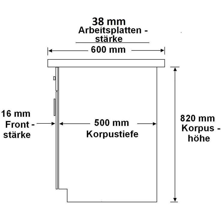 Eckküche Eko White 310x230 cm in weiß Küchenzeile Küchenblock Einbauküche – Bild 3