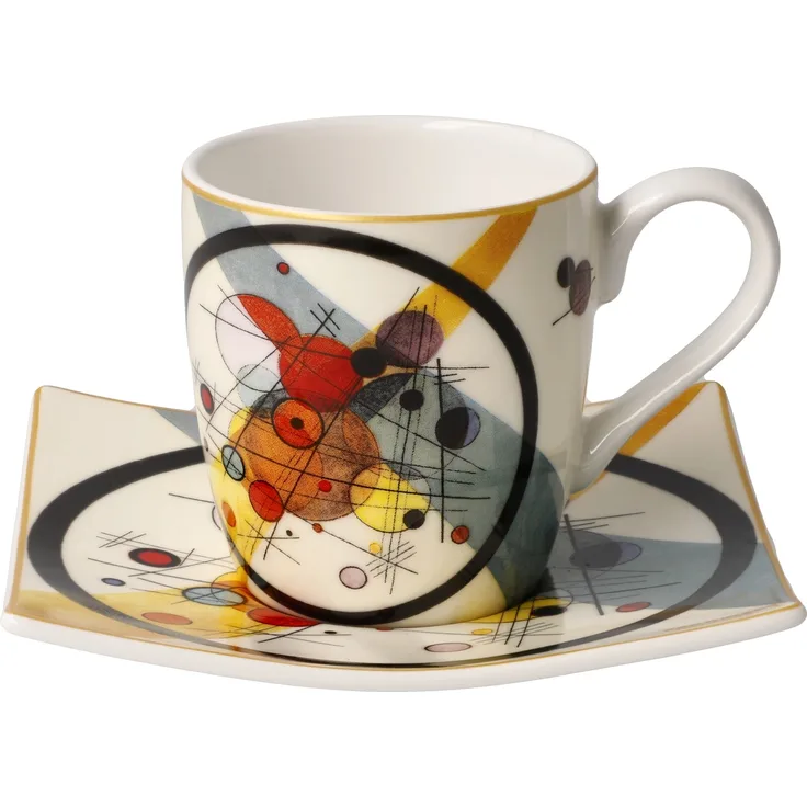 Goebel Kreise im Kreis - Espressotasse Artis Orbis Wassily Kandinsky Bunt Fine Bone China 67100031