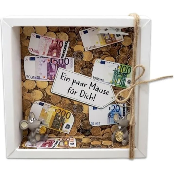 ZauberDeko Geschenkbox Geldgeschenk Verpackung Geldmäuse Mäuse Geld Geburtstag Geschenk