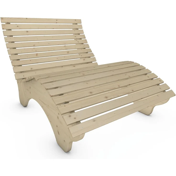 Relaxliege "Ruhe-Vroni" (Fichte) 2-teilig stehend Breite 140 cm – Bild 5