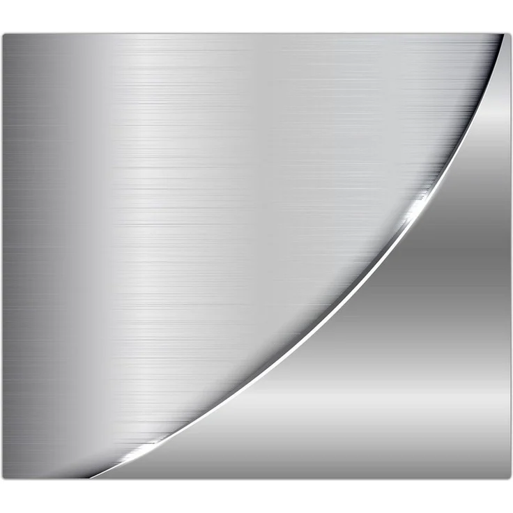 Primedeco Herd-Abdeckplatte Herdabdeckplatte Spritzschutz aus Glas Metallische Form, Glas, (1 tlg) – Bild 2