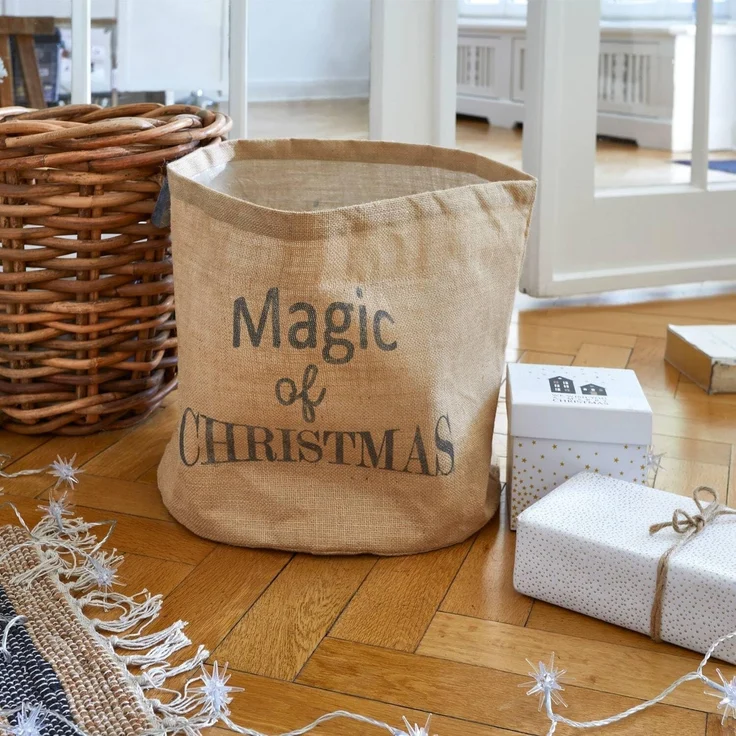 Mirabeau Künstlicher Weihnachtsbaum Stoffkorb Magic braun – Bild 5
