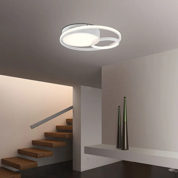 LED Deckenleuchte, weiß-matt, Switch Dimmer, D 48 cm – Bild 5
