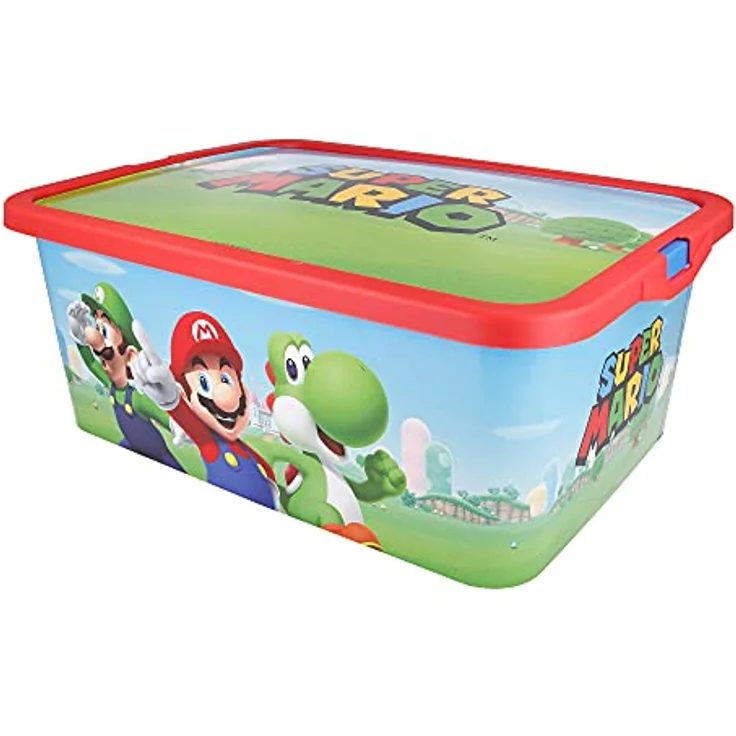 Super Mario Aufbewahrungsbox Super Mario Kunststoff Aufbewahrungsbox 13 L – Bild 2