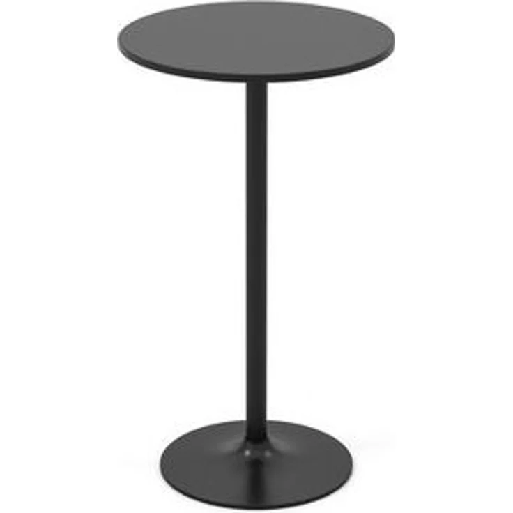 COSTWAY Bartisch (1-St), runder Stehtisch, höhenverstellbar 56 cm/101,5 cm, schwarz – Bild 6