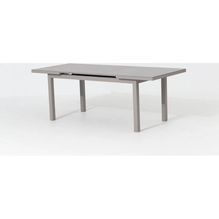 Primaster Gartentisch ausziehbar Aluminium Rhodos 167/217 x 90 cm hellgrau – Bild 2