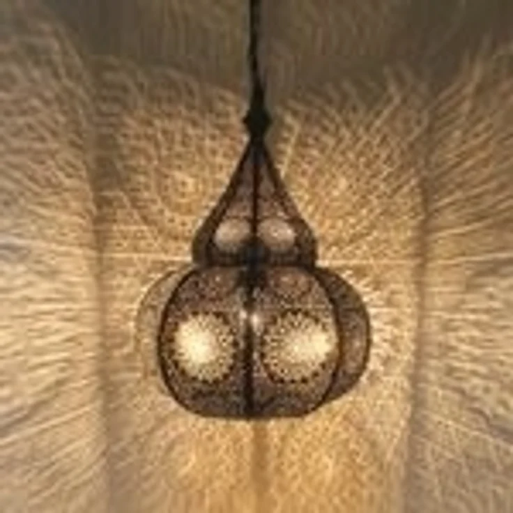 Orientalische Lampe Taza Schwarz – Bild 3
