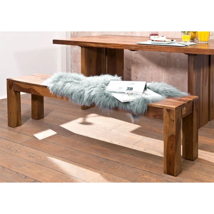 Bank Sheesham 160x35x45 noble unique lackiert SYDNEY #129 – Bild 5