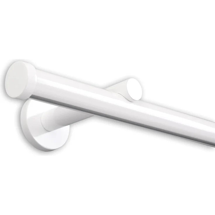Deco-Raum® Gardinenschiene Innenlauf Weiß Modern | Länge: 80cm | Material: Aluminium | Farbe: Weiß