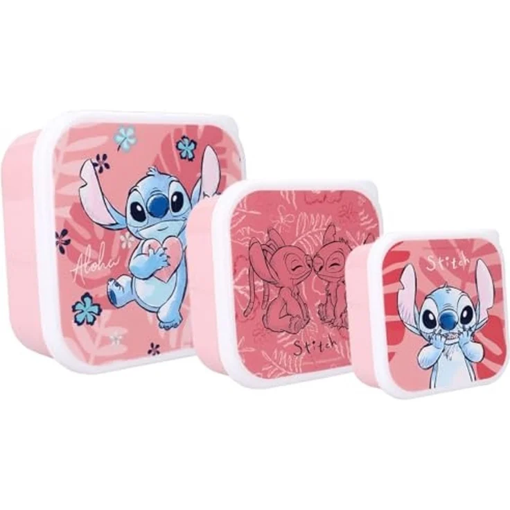 Vadobag Lunchbox Snackbox 3 tlg. Brotboxen, Polypropeen (PP), Polystyreen (PS), (3-tlg) – Bild 1