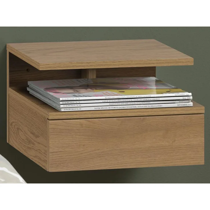 Nachttisch >Randers< in Wildeiche aus MDF - 35x22,5x32cm (BxHxT)