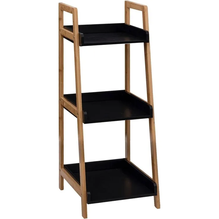 Badregal NATUREO, 3 Ablagen aus Bambus und MDF, 88,5 cm
