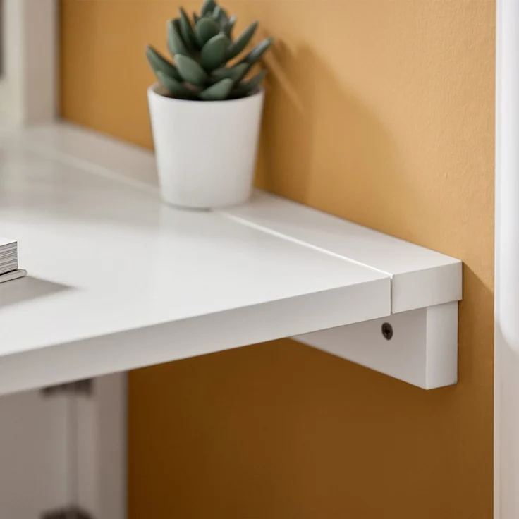 SoBuy FWT03-W Wandklapptisch, MDF, Lackiert, Weiß, 60 x 26 x 40 cm – Bild 8