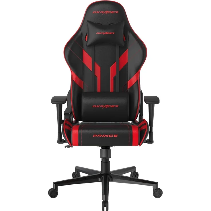 DXRacer Prince Serie OH-PM88-NR Gaming-Stuhl - Regular / L - PVC Kunstleder - schwarz/rot