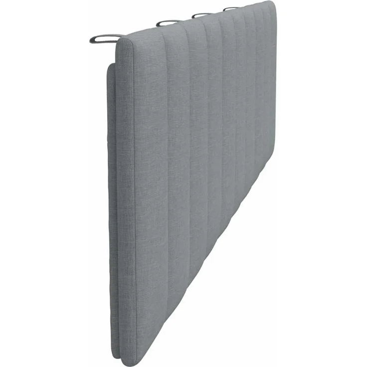 vidaXL Kopfteil-Kissen "Hanko" Hellgrau 180 cm Stoff Grau – Bild 4