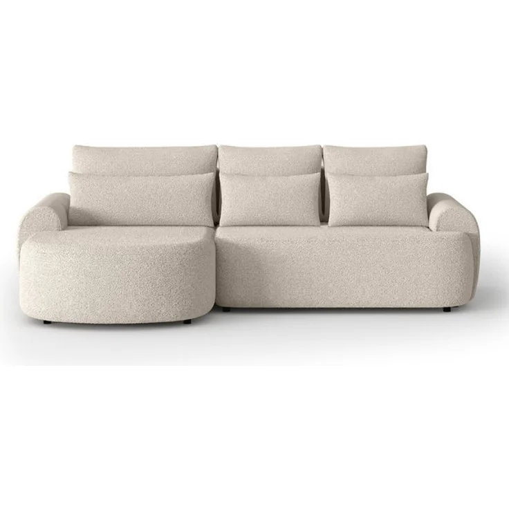 Beautysofa Ecksofa mit Schlaffunktion Olivio, mit Wellenfedern, gepolstertes Ecksofa, im modernen Stil, mit Bettkasten – Bild 4