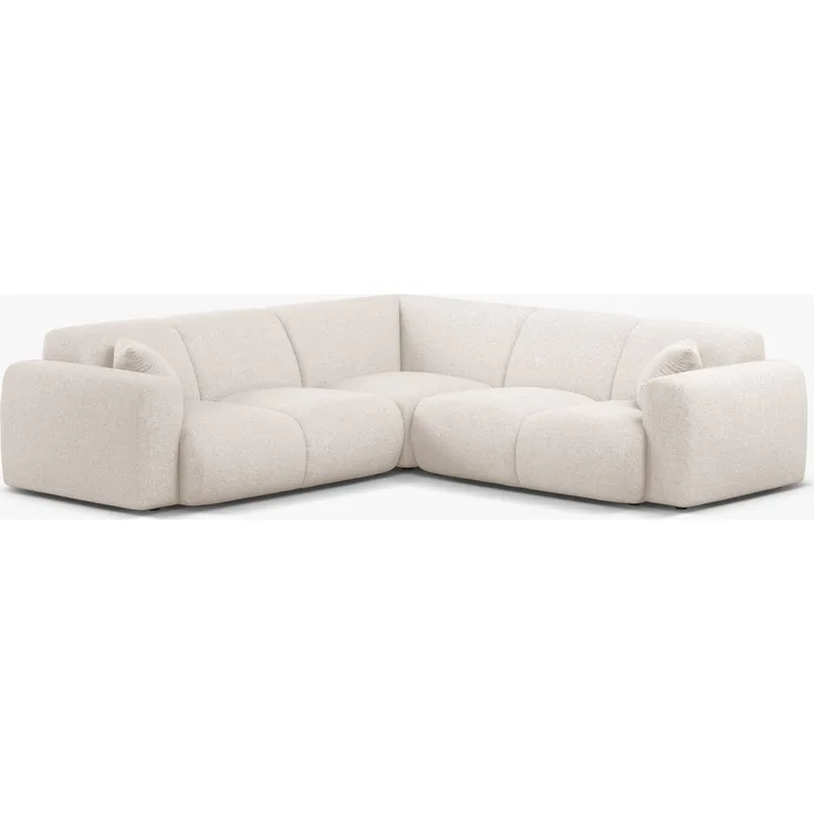 Micadoni Ecksofa Molino 5-Sitzer Chenille Eden Helles Beige