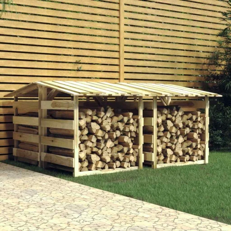 vidaXL Pergolen mit Dach 4 Stk. 100x90x100 cm Kiefernholz Imprägniert 3096646 – Bild 1