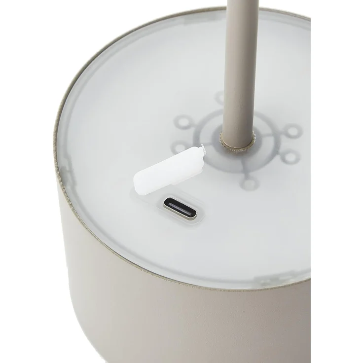 Brilliant LED Tischlampe in Taupe Dimmbar & mit Akku Mobile Innenleuchte mit drei-Stufen-Touchdimmer Warmweißes Licht, stilvolles Design, energiesparend & flexibel einsetzbar - per USB aufladbar – Bild 11