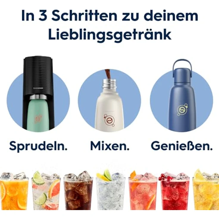 SodaStream Fizz&go COOL 0,9L Metallflasche Storm – Bild 6