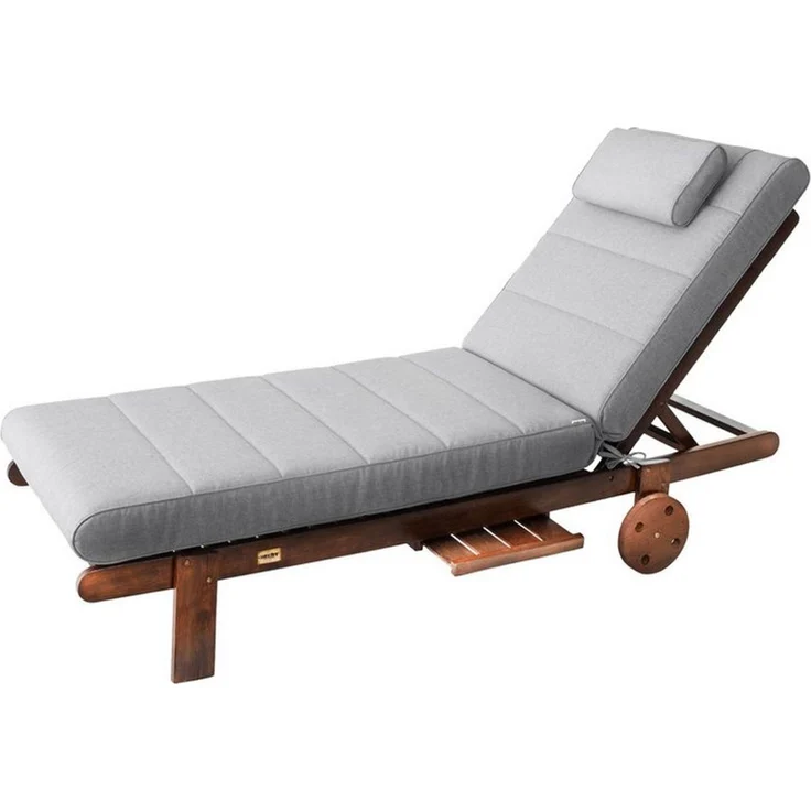 Hobbygarden Polsterauflage Liegenauflage 204 x 60 x 10 cm „Malaga“ – extra dicke Gartenliege Auflage, wasserdicht wendbar, für Sonnenliege & Deckchair Made in EU – Bild 2