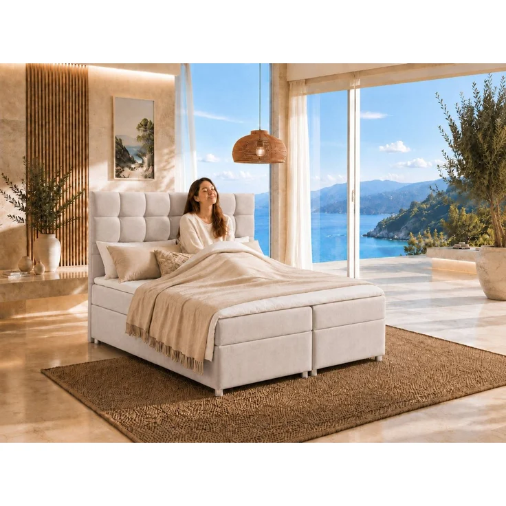 Best for Home Boxspringbett mit Bettkasten Doppelbett mit Stauraum Trinity K-12 Komfort Topper (140x200 160x200 180x200 200x200 cm), Handwerksqualität, TOP Preis-Leistungs-Verhältnis – Bild 3
