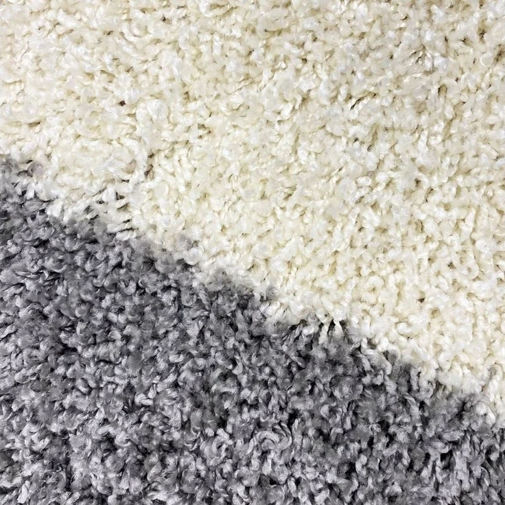 Carpetia Teppich Shaggy Teppich Hochflor mit Karomuster flieder lila, rechteckig, Höhe: 30 mm – Bild 3