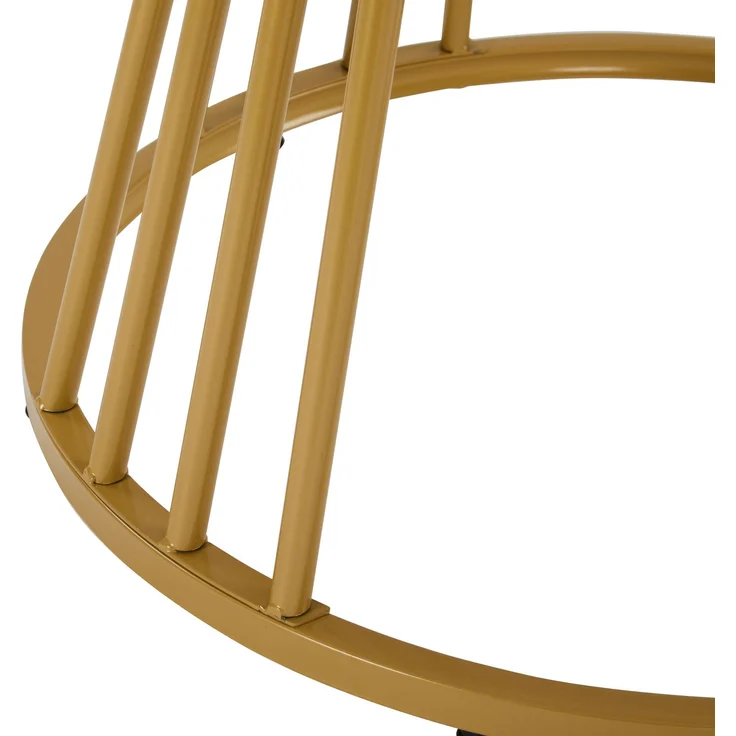Runder Esstisch 100 cm Durchmesser x 75 cm Höhe, MDF-Tischplatte mit Marmormuster, stabiles Metallgestell, runder Küchentisch für Esszimmer – Bild 10