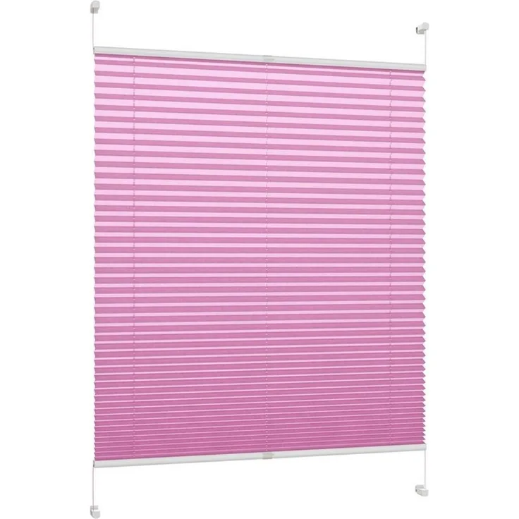 DécoProfi Plissee Plissee Klemmfix ohne Bohren, blickdicht, ohne Bohren, verspannt, Klemmfix, Stufenlos verstellbar