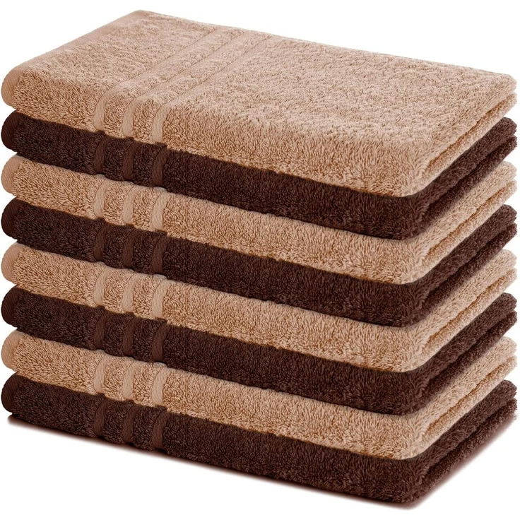 Lavea Handtücher 8er Handtuch Set 50x100 cm, Sporthandtuch, Badetuch, (Frottierserie Elena), Saugstarke & weiche Gästetücher, Handtuch Set – Bild 5
