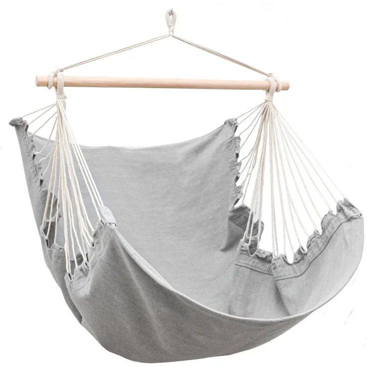 XL Hängesessel Relaxsessel 155x125cm bis 100kg in Lilac Grau