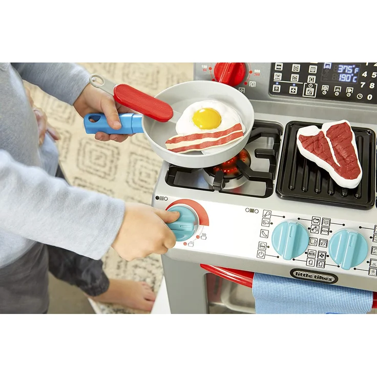 little tikes First Oven - Interaktiv & Realistisch - Mit Licht & Geräuschen - Schein-Spielgerät für Kinder – Bild 6