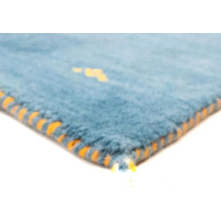 Gabbeh Teppich - Indus »Agra« 160 x 90 cm - hellblau – Bild 5