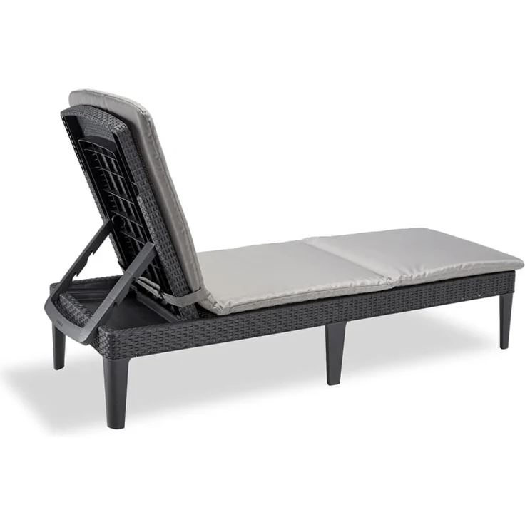 Keter Sonnenliege mit Auflage Jaipur Graphitgrau 432693 – Bild 6