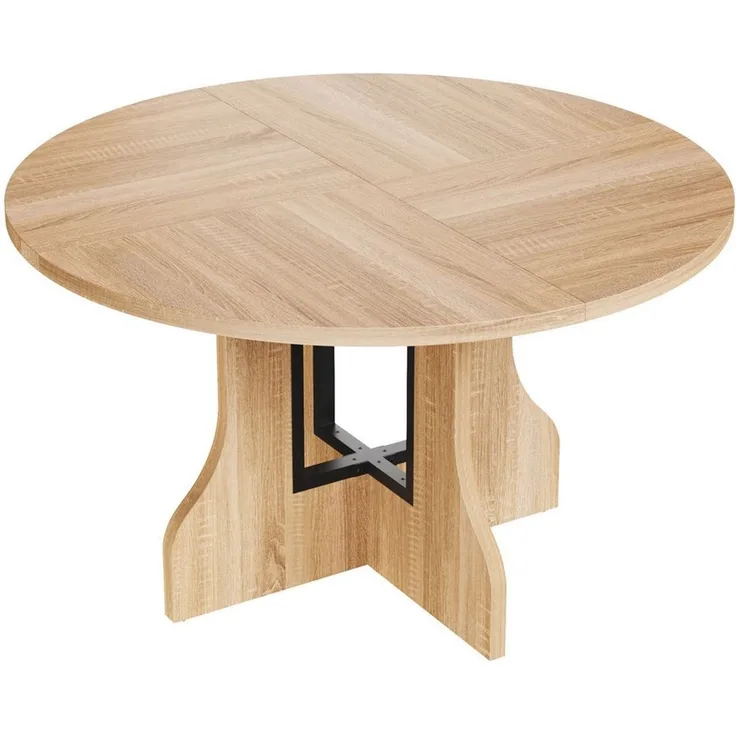 Mondeer Esstisch Rundtisch, 120 cm, Esszimmertisch Küchentisch, 4–6 Personen