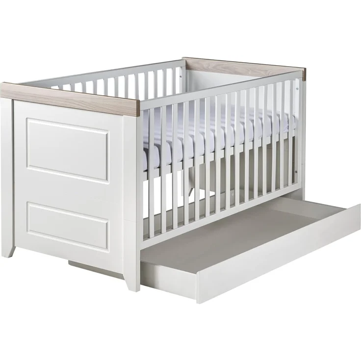 roba Kinderzimmerset 'Felicia' 3-teilig - Bett 70 x 140 - Kleiderschrank 3-türig - Weiß / Luna Elm – Bild 20