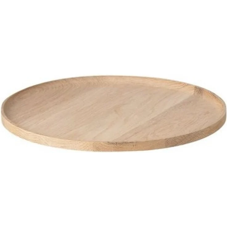 blomus Servierplatte -OKU- Holztablett aus Eiche Rund, Eiche – Bild 4