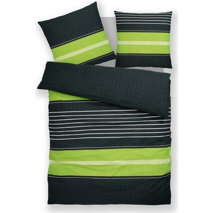 OTTO home Bettwäsche Circle, Polycotton, 2 teilig, Bettwäsche aus Baumwolle mit Streifen-Design, moderne Bettwäsche – Bild 3