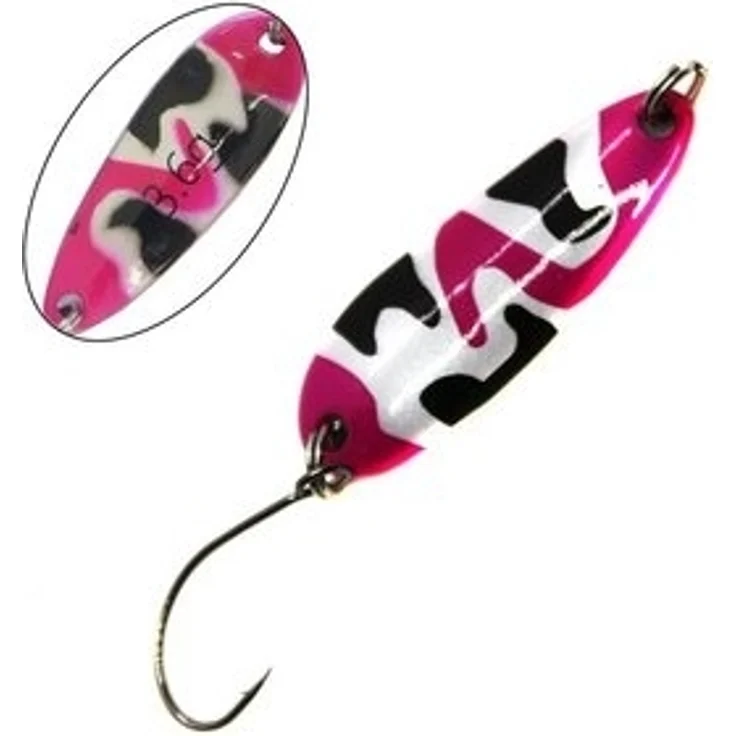 Paladin Trout Spoon Camo camoflage-pink-schwarz-weiß 3,6g – Bild 4
