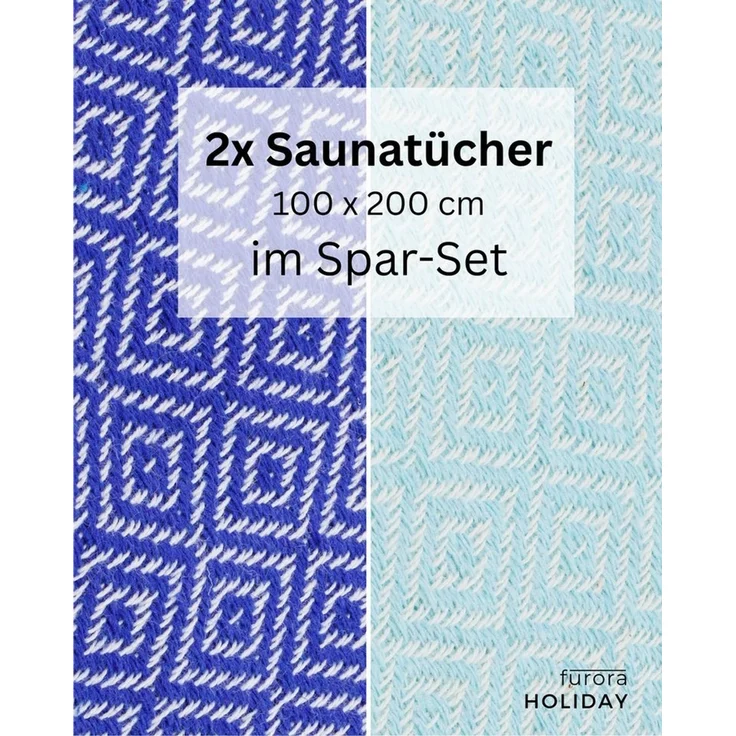 furora HOLIDAY Saunatuch Saunahandtuch Saunatuch Damen + Herren, Hamamtuch groß 100x200 XXL – Bild 2
