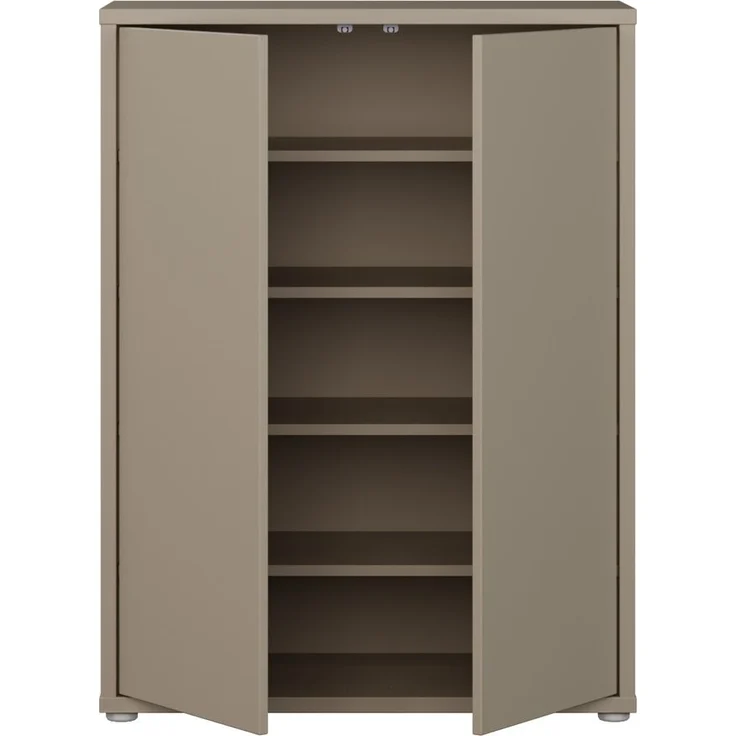 Schuhkommode >ALICE SPRINGS< in Taupe - 74,5x99,1x34,9cm (BxHxT) – Bild 3